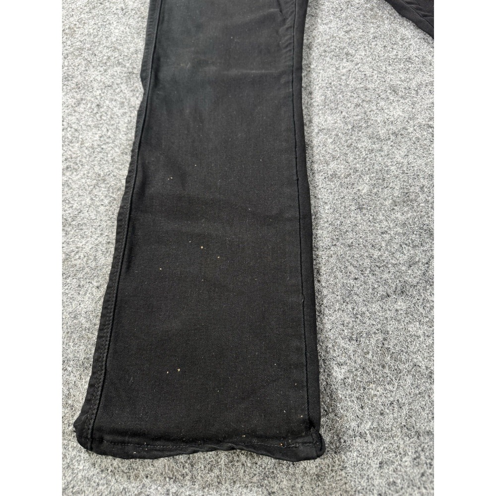 7 For All Mankind Women's Black Straight Leg Jeans Size 27 Blair - Picture 3 of 9